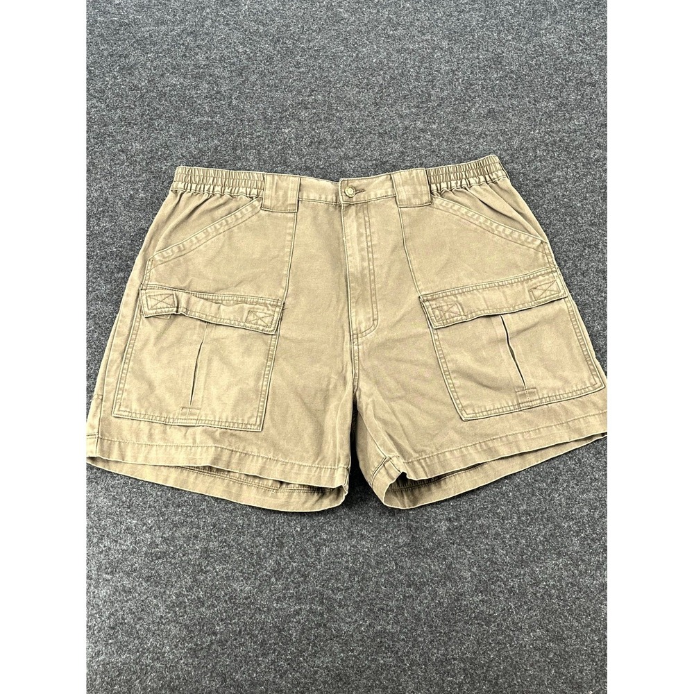 Cabela's Outdoors Cargo Shorts Mens 40 Brown Cotton High Rise Climbing Hiking